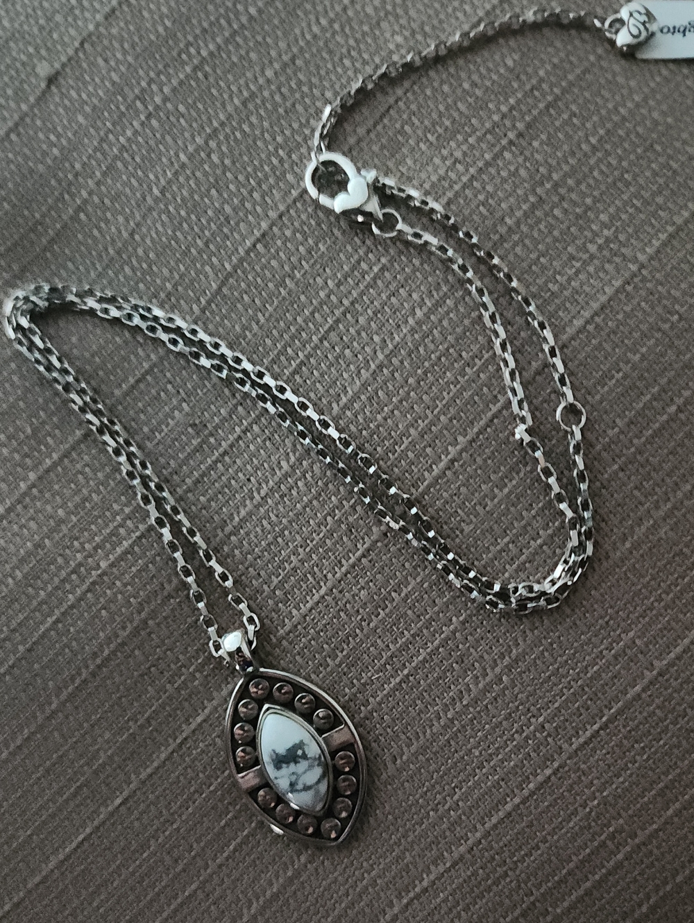 New Brighton Pebble Dot Dream Howlite Short Necklace, NWT